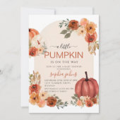 Invitation Baby shower d'automne de Boho Little Citrouille (Devant)