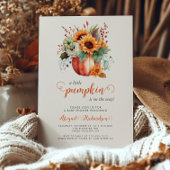 Invitation Baby shower d'automne de fleurs de tournesol peu C