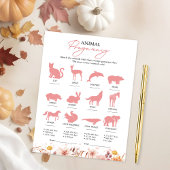 Invitation Baby shower d'automne de grossesse animale