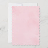 Invitation Baby shower d'automne de la floraison d'or rose de (Dos)