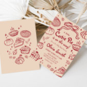 Invitation Baby shower d'automne de la tarte Cutie tirée à la