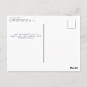 Invitation Baby shower d'automne de la vache d'aut (Dos)