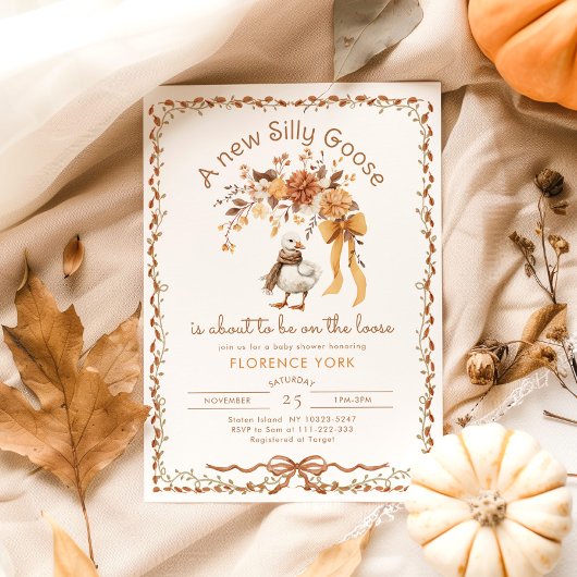 Invitation Baby shower d'automne de l'automne de l