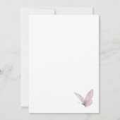 Invitation Baby shower d'automne de Little Butterfly Fleur sa (Dos)