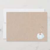 Invitation Baby shower d'automne des petits Citrouilles Neutr (Dos)