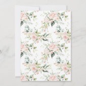 Invitation Baby shower d'automne doux petit Citrouille rose d (Dos)