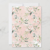 Invitation Baby shower d'automne doux petit Citrouille rose d (Dos)