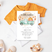 Invitation Baby shower d'automne du camion de la ferme Little