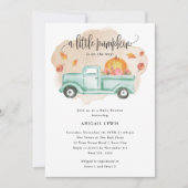 Invitation Baby shower d'automne du camion de la ferme Little (Devant)