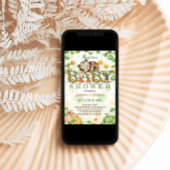 Invitation Baby shower d'automne du Citrouille de l'ours