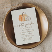 Invitation Baby shower d'automne du petit Citrouille