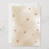 Invitation Baby shower d'automne du petit citrouille Floral T (Dos)