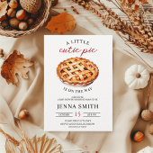 Invitation Baby shower d'automne Little Cutie Pie