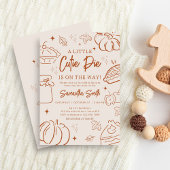 Invitation Baby shower d'automne Little Cutie Pie