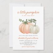 Invitation Baby shower d'automne neutre pour le petit Citroui (Devant)