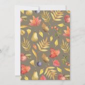 Invitation Baby shower d'automne neutre pour le petit Citroui (Dos)