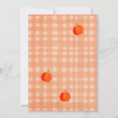 Invitation Baby shower d'automne neutre pour le petit Citroui (Dos)