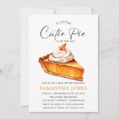 Invitation Baby Shower d'automne pour un petit biscuit de cit (Devant)