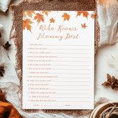 Invitation Baby shower D'Automne Qui Connaît Maman La Meilleu