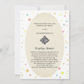 Invitation Baby shower d'automne Retro Citrouille Cherries Co (Dos)