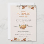 Invitation Baby shower d'automne rustique Elegant Petit Citro (Devant)