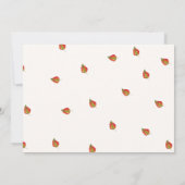 Invitation Baby shower d'automne un peu citrouille (Dos)