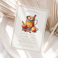 Baby shower d'automne vintage de cidre d'Apple