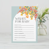Invitation Baby shower d'automne Wives for Baby Advice Card (Debout devant)
