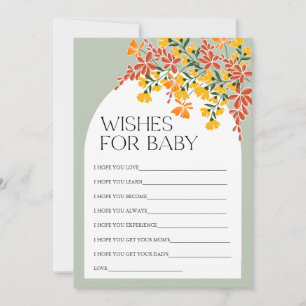 Invitation Baby shower d'automne Wives for Baby Advice Card