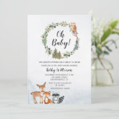 Invitation Baby shower d'aventure (Debout devant)