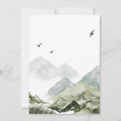 Invitation Baby shower d'aventure forestière (Dos)