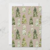 Invitation Baby shower d'aventure | Forêt (Dos)