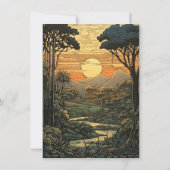 Invitation Baby shower d'aventure Jungle Animaux (Dos)