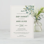 Invitation Baby shower d'aventure Jungle coloré (Debout devant)