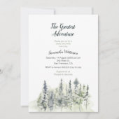 Invitation Baby shower d'aventure moderne minimali (Devant)