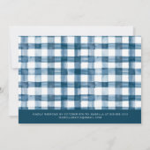 Invitation Baby shower d'aventure rustique Forest Mountain (Dos)