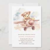 Invitation Baby shower d'aventure Whimsical Pink (Devant)