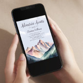 Invitation Baby shower d'aventure Woodland