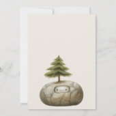 Invitation Baby shower d'aventurier Woodland (Dos)