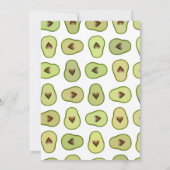 Invitation Baby shower d'Avocado du coeur Saint-Guacamole (Dos)