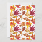 Invitation Baby shower d'Citrouille d'automne du camion rouge (Dos)