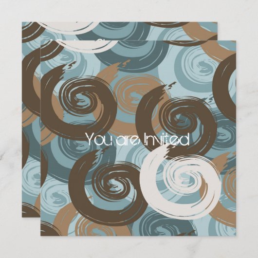 Invitation Baby shower de à perles chic (Devant / Derrière)