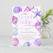 Invitation Baby shower de Babe Little Beach (Debout devant)