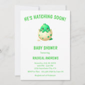Invitation Baby shower de Baby shower Dinosaur (Devant)