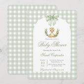 Invitation Baby shower de Baby shower Mallard Duck (Devant / Derrière)