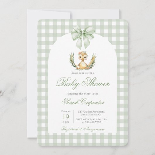 Invitation Baby shower de Baby shower Mallard Duck (Devant)