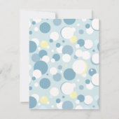 Invitation Baby shower de bain Bubble garçon (Dos)