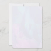 Invitation Baby shower de baleine bleu mignonne (Dos)