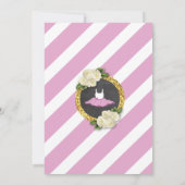 Invitation Baby shower de ballet rose Rose Tutu Cute (Dos)