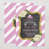 Invitation Baby shower de ballet rose Rose Tutu Cute (Devant / Derrière)